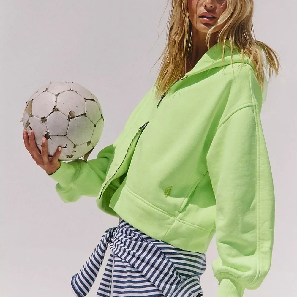 Free People Cut Above Zip Hoodie. - Picture 3 of 11